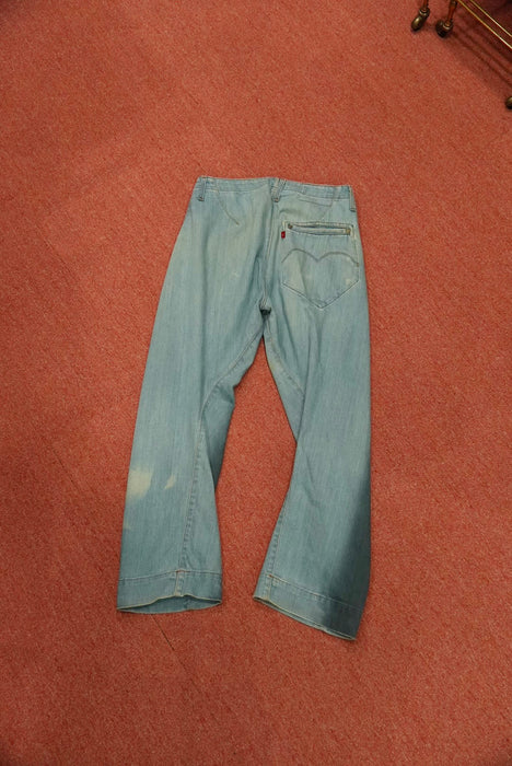 00s Levi's Red Day&Night drape denim