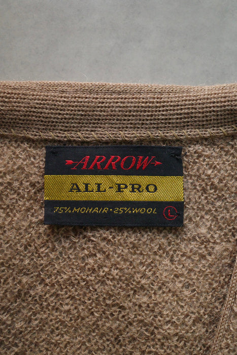 60s ARROW mohair cardigan deadstock