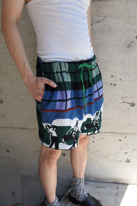 remake jaquard shorts