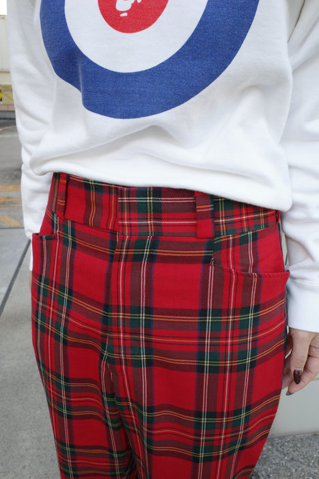 70s Tailor's Bench tartan check slacks