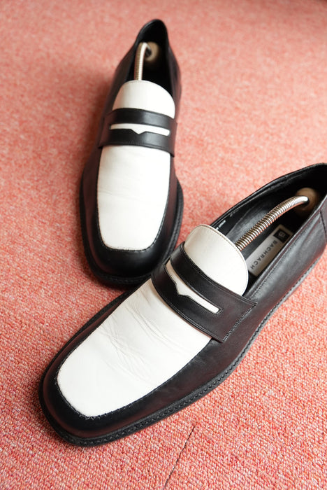 90s BACHRACH 2-tone penny loafer