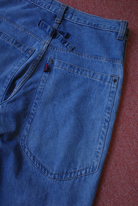 90s FUBU gimmick denim with leather goods