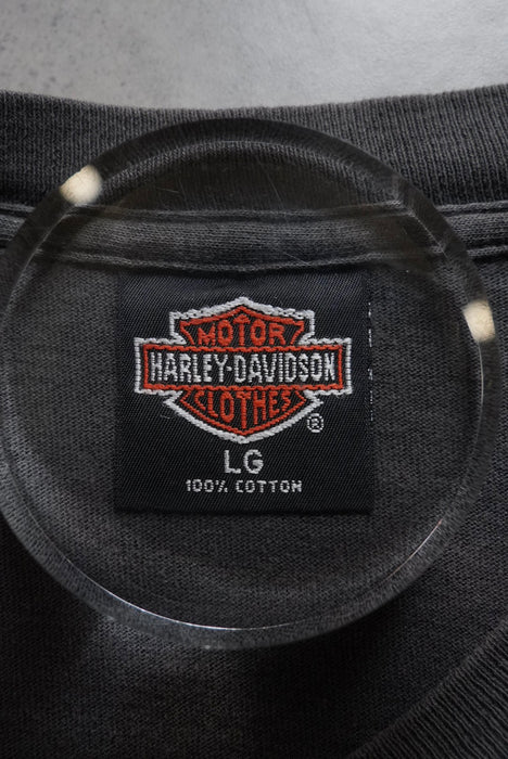 90s HARLEY-DAVIDSON blue frame tee