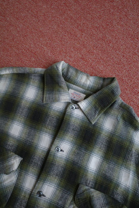 60s Sears printed flannel shirt