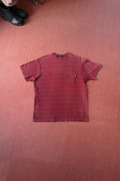 80s STUSSY multi border tee