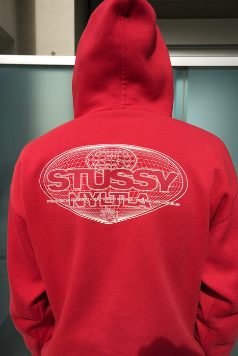 STUSSY world logo hoodie