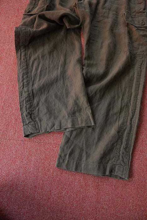 00s BANANA REPUBLIC linen cargo pants