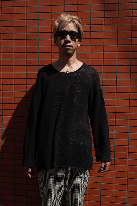 HAPPYEND mesh tee black