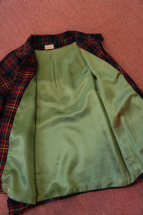 6.70s tartan check wool sports jacket