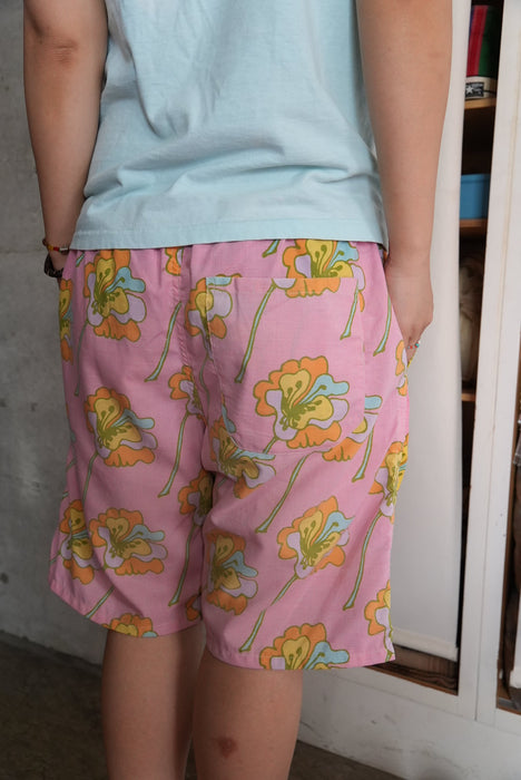 70s PeterMax fabric easy shorts