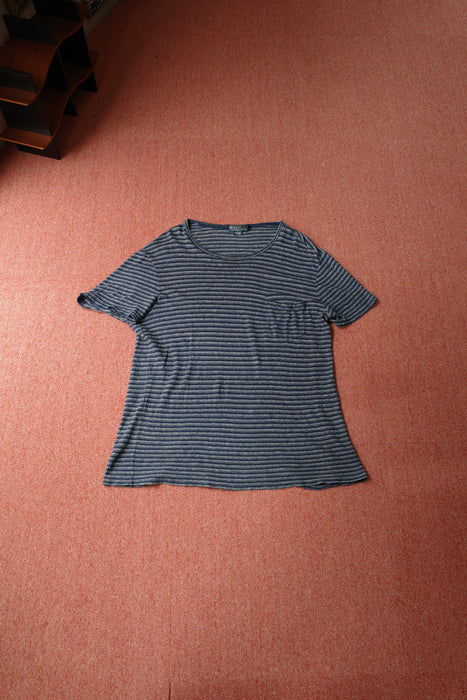 90s Ralph Lauren linen×cotton border tee