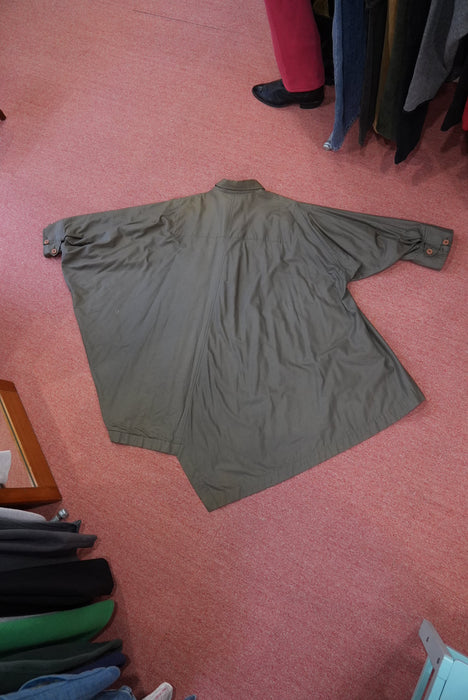 80s ISSEY MIYAKE oild cotton WIND COAT