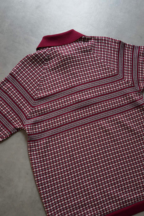 70s Donegal knit polo