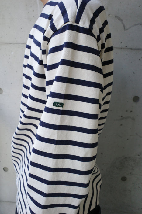 NAM Banana Basque Shirts WHITE/NAVY size1