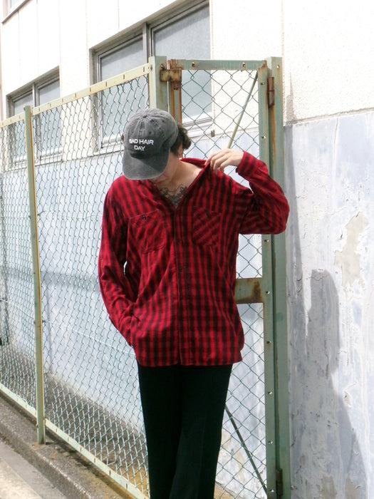 40s 5Brother printed flannel shirt