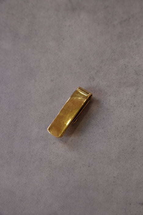 handmade brass money clip "gold"
