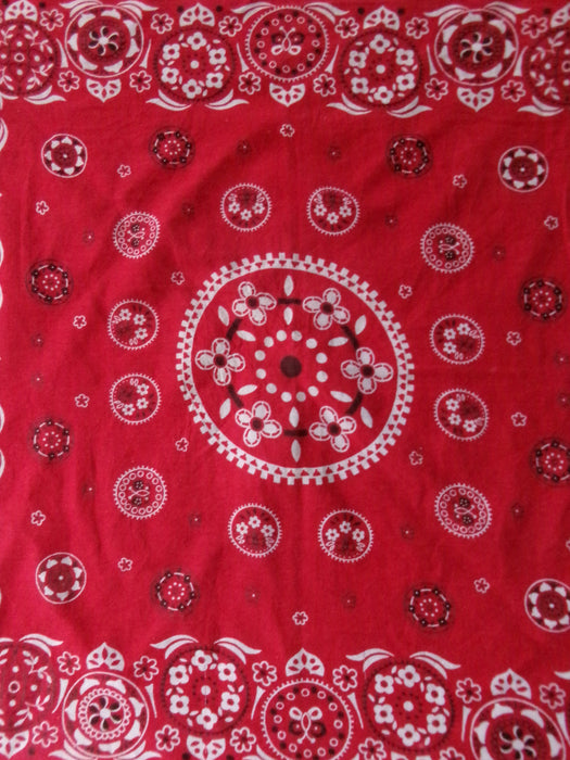 70s floral medallion bandana