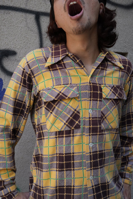 4.50s SEDGWICK print flannel shirt