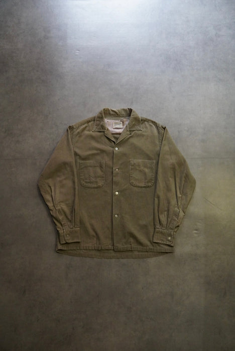 60s TOWN CRAFT  corduroy shirt