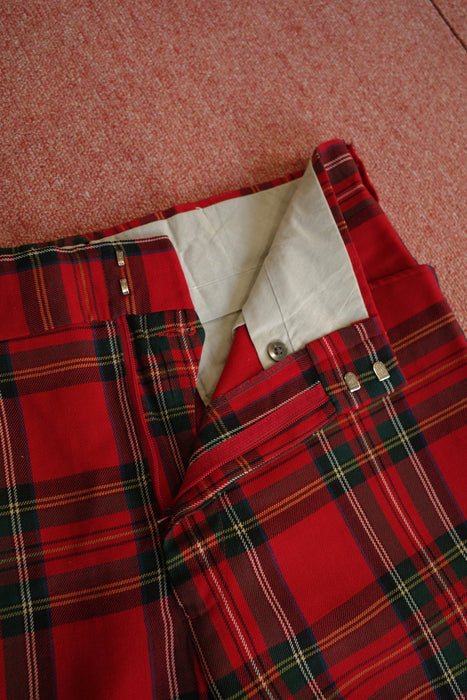 70s Tailor's Bench tartan check slacks