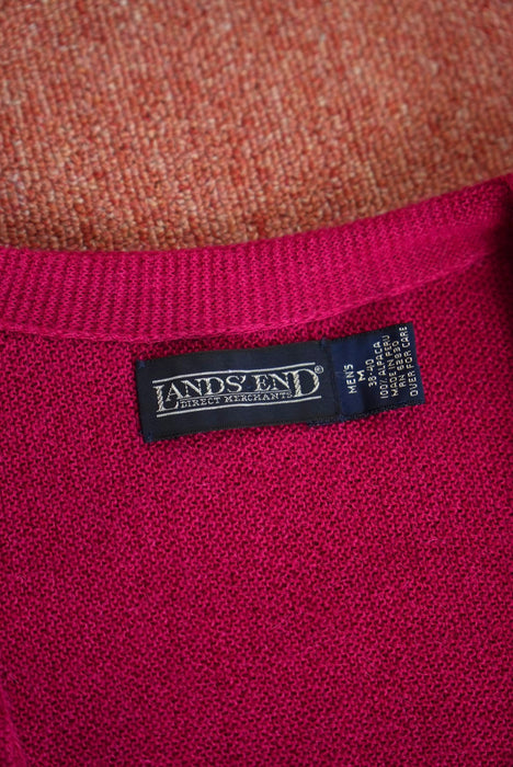 90s LANDS' END alpaca cardigan