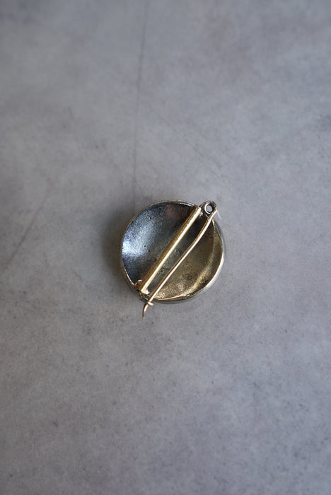 handmade brass pins "silver"