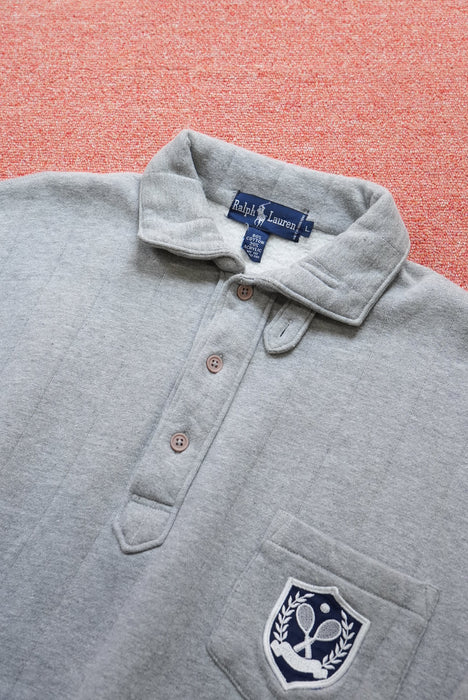 90s Ralph Lauren sweat polo shirt