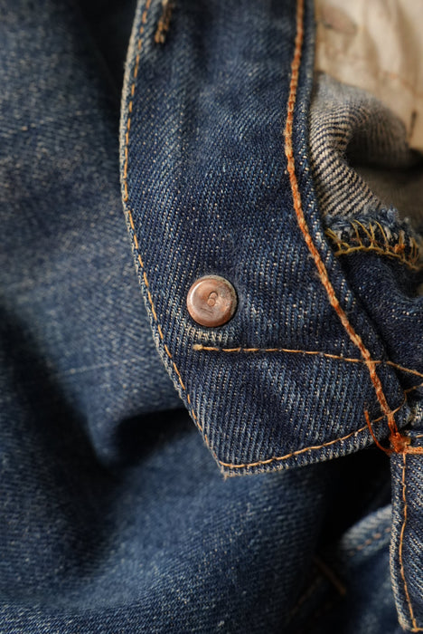 60s Hand Made by Denim Evalution leather 501 "E"