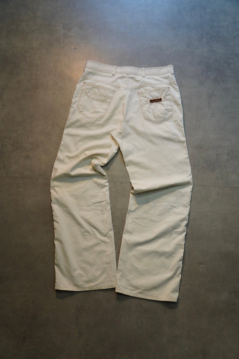 70s Levi's ACTION SLACKS white chambray pants