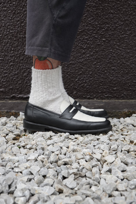 90s BACHRACH 2-tone penny loafer