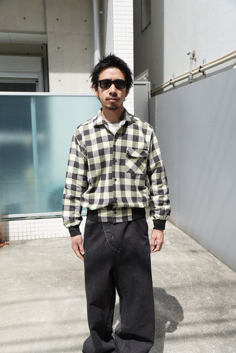 60s flannel shirt jacket