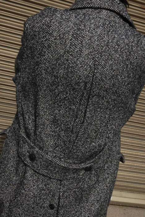 EMPORIO ARMANI virgin wool×alpaca coat