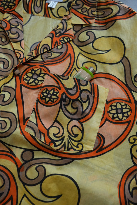 80s LIVIO DE SIMONE tribalpattern shirts