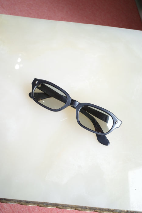 6.70s Italian black acetate optical sunglasses
