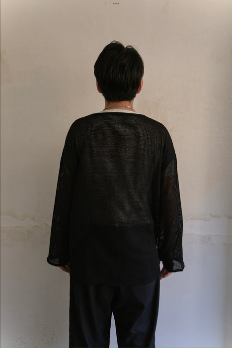 HAPPYEND mesh tee black