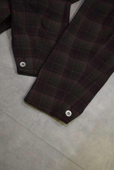 N.C. "A.R SUIT" brown plaid