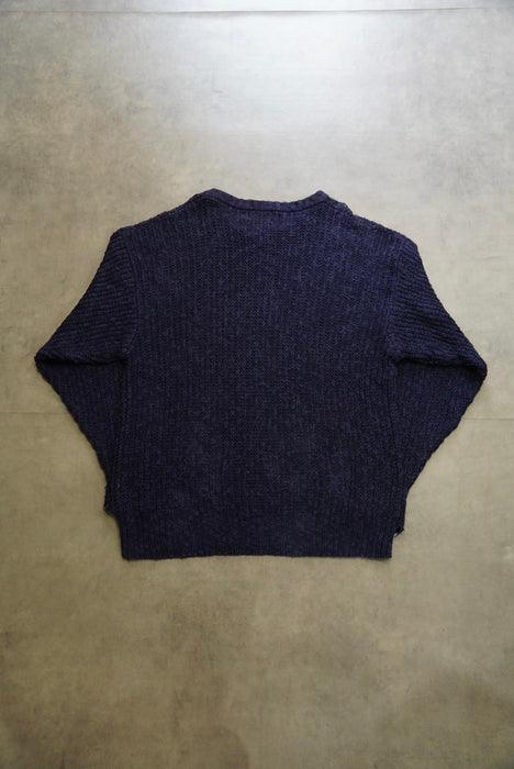 90s low-gauge linen knit