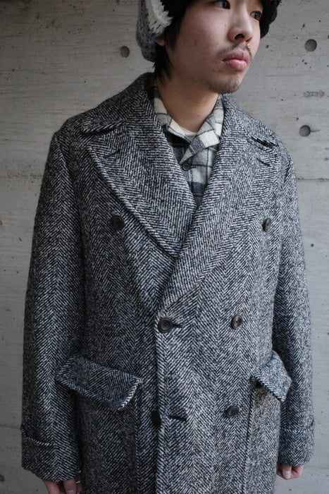 EMPORIO ARMANI virgin wool×alpaca coat