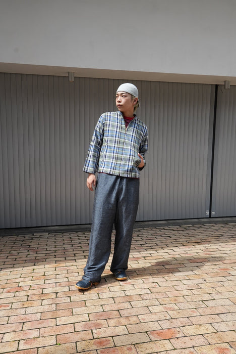 C.M.P.Y 24YR BLUE Linen×Banboo 34inch
