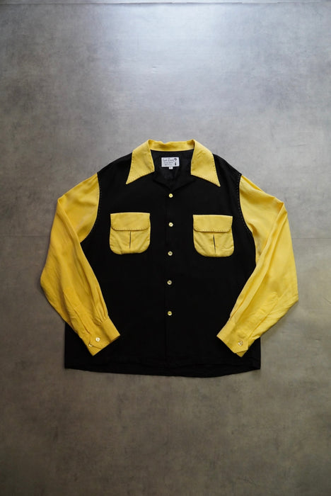 80s Cad Zoots  rayon gabardine shirt