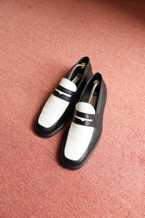 90s BACHRACH 2-tone penny loafer