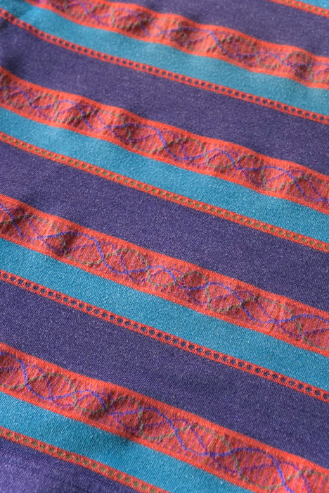 80s STUSSY jacquard border tee
