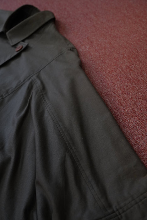 80s ISSEY MIYAKE oild cotton WIND COAT