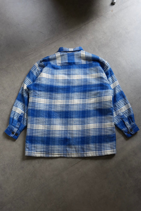 90s BRIGHT LIGHTS shaggy flannel jacket