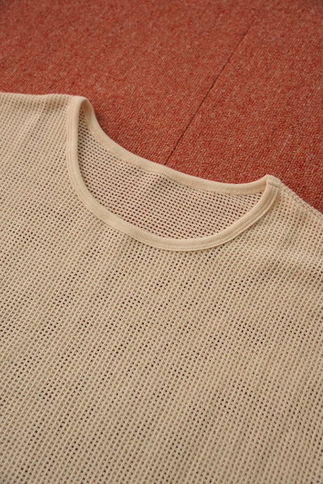 HAPPYEND mesh tee white