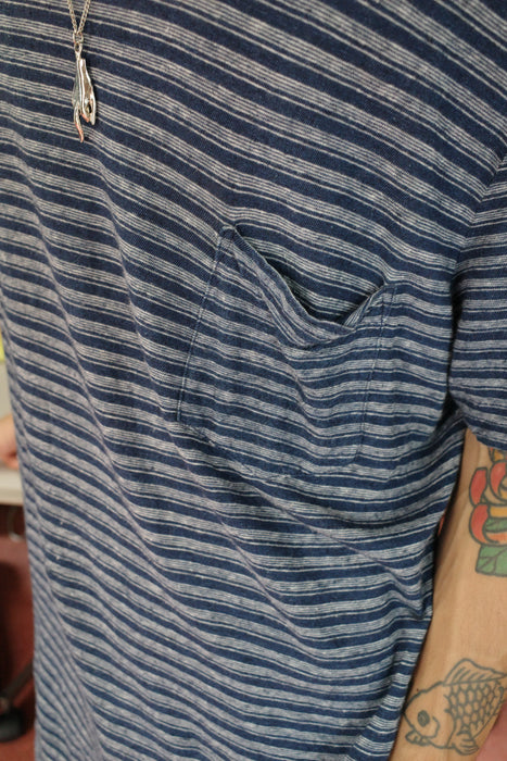 90s Ralph Lauren linen×cotton border tee