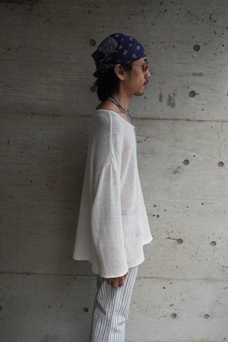 HAPPYEND mesh tee white