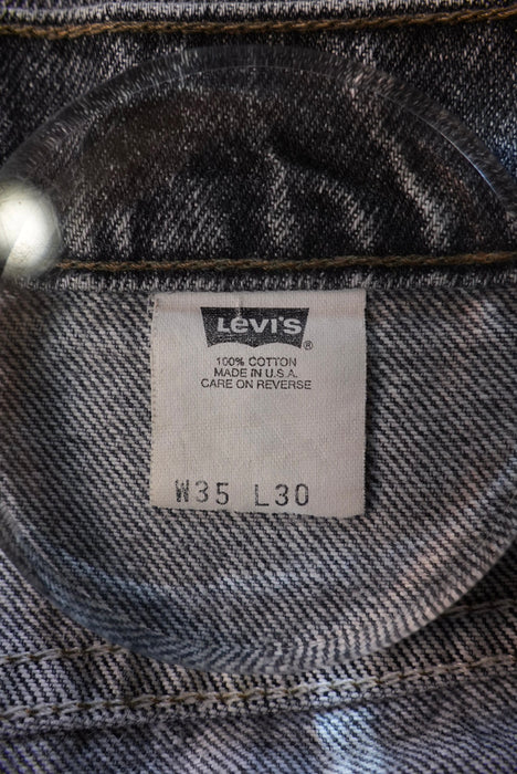 90s Levi's 517 yarn-dyed black denim