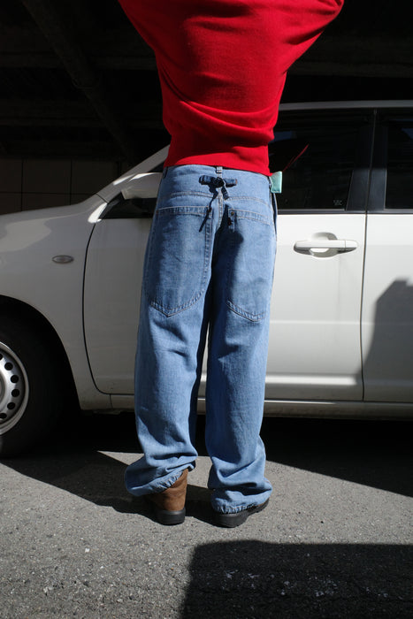 90s FUBU gimmick denim with leather goods