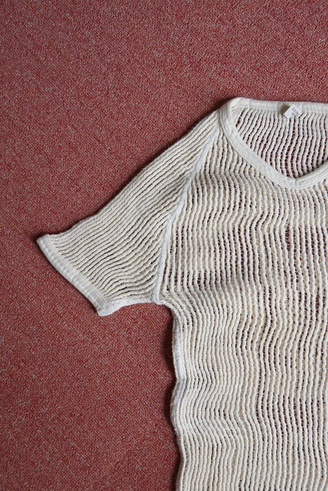 70s danish army fishnet tee